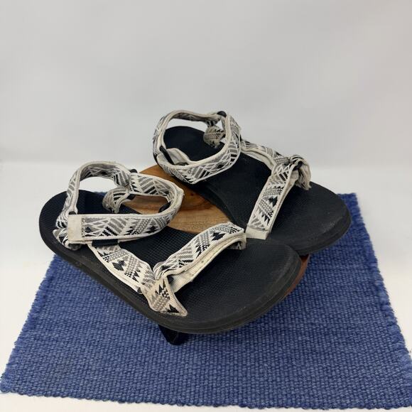 Teva Shoes - Teva Original Universal Sandals Tan Aztec Open Toe Hook And Loop Strap Size 9